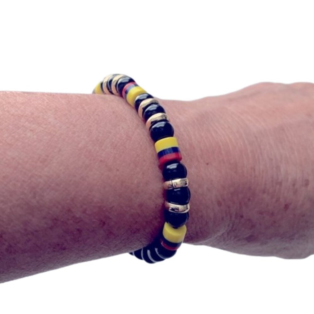 Handmade Bracelet  Natural Stone Beaded from Colombia Adjustable